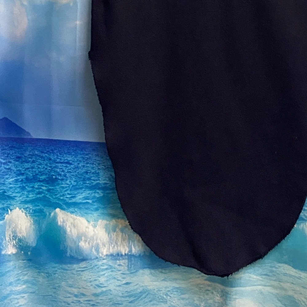 Frank & Eileen DONEGAL Unforgettable Tie Waist Skirt TRIPLE FLEECE Size: M Black - Picture 7 of 16